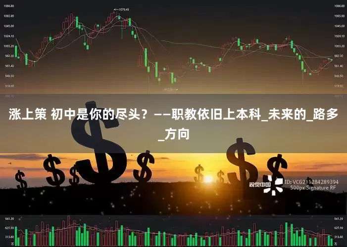 涨上策 初中是你的尽头？——职教依旧上本科_未来的_路多_方向